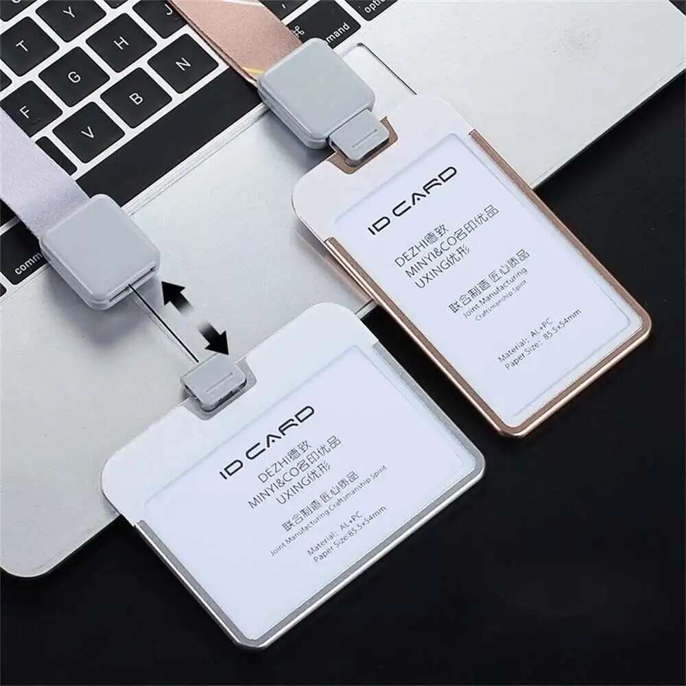 Lanyard Badge Holder - Metal Double-sided Visual Id Card Holder
