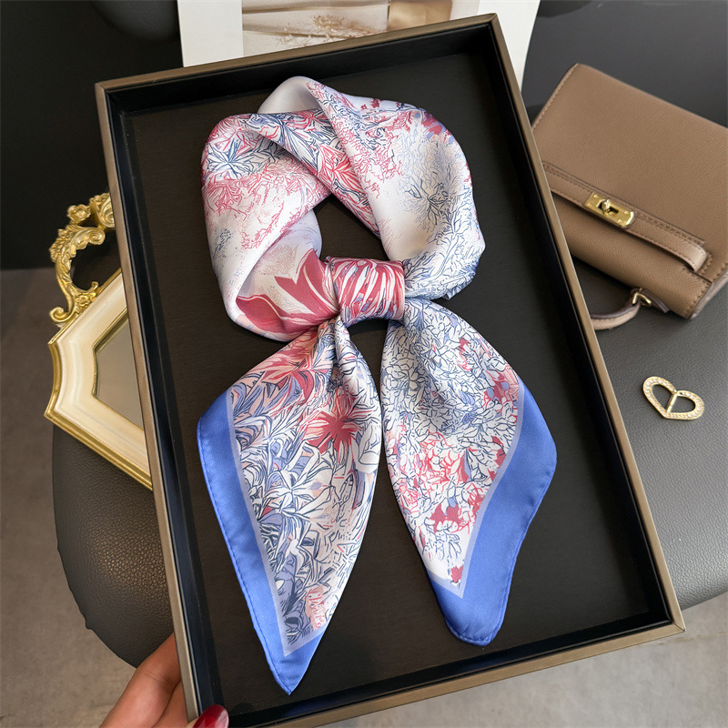 Luxury Design Print Scarf For  - Silk Neck Scarf review and price