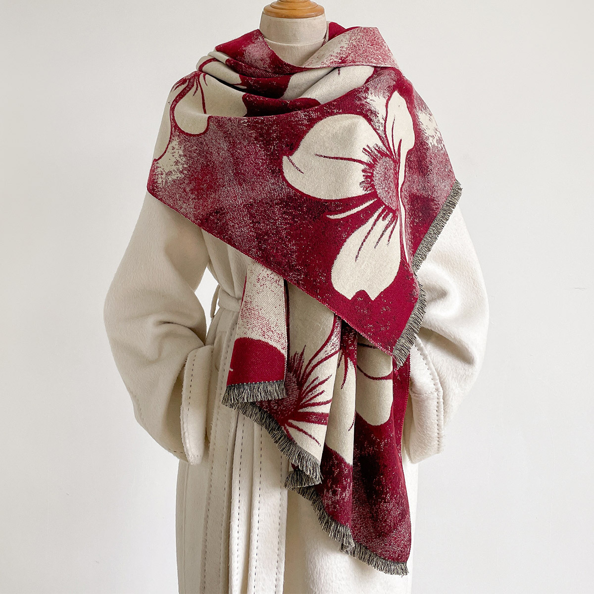 Women Imitation Cashmere Scarf - Pashmina Wrap Large review and price
