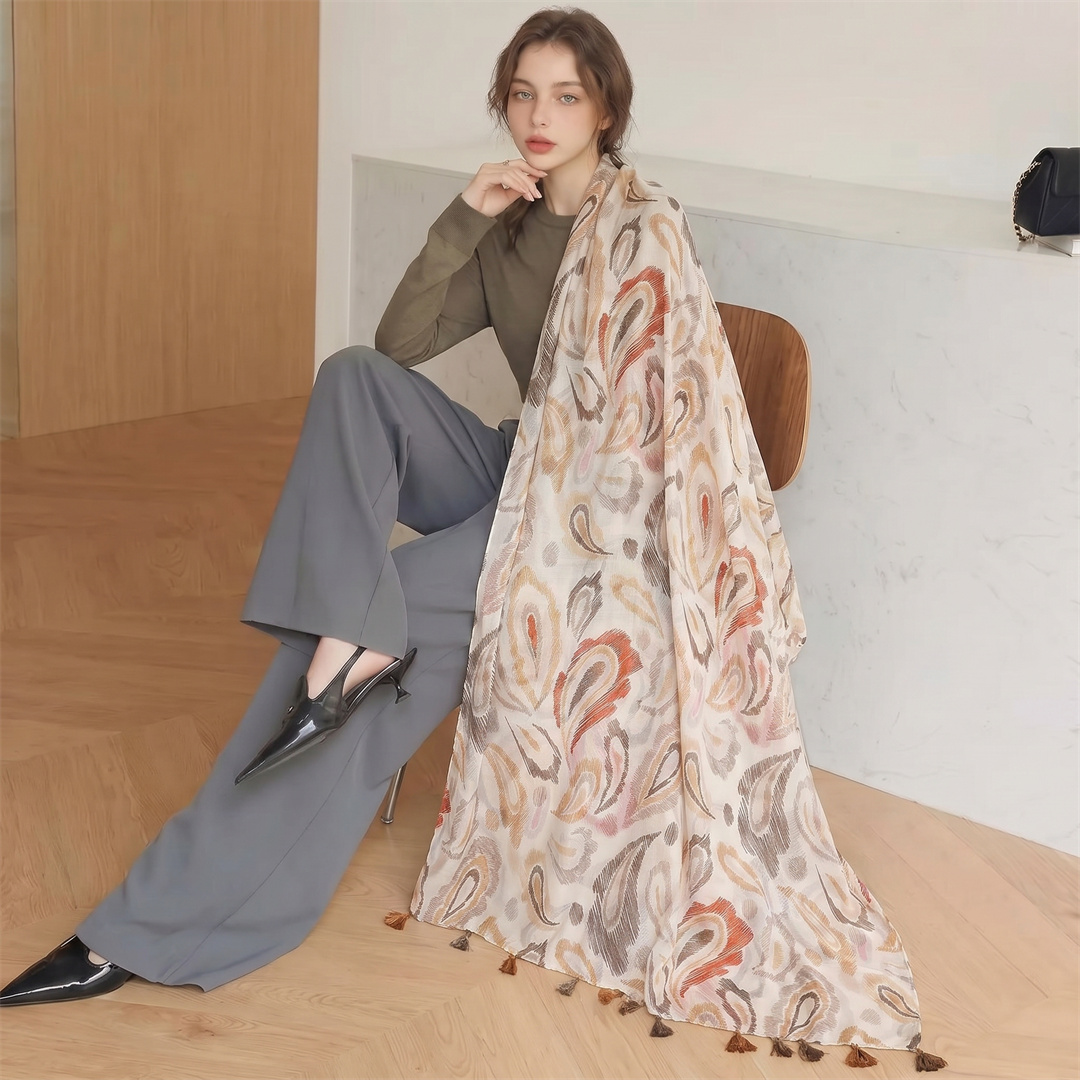 Luxury Brand Scarf Bohemia Cot - Pashmina Wrap Large review and price