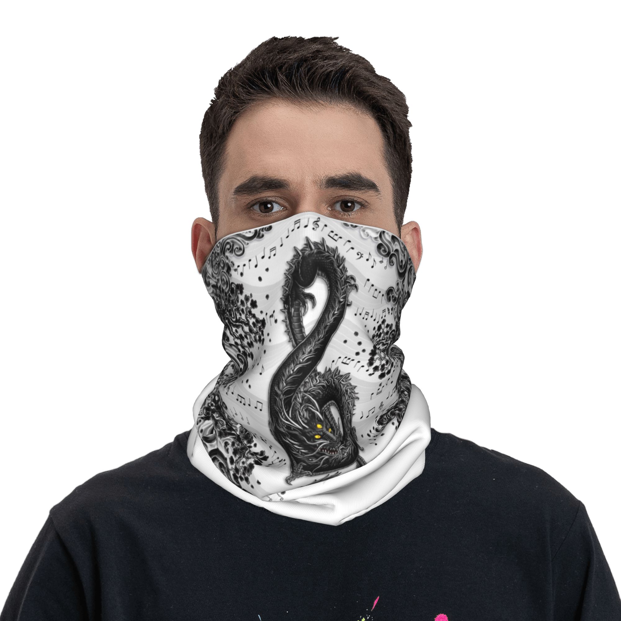 Custom Treble Clef Music Drago - Neck Warmer Tube review and price