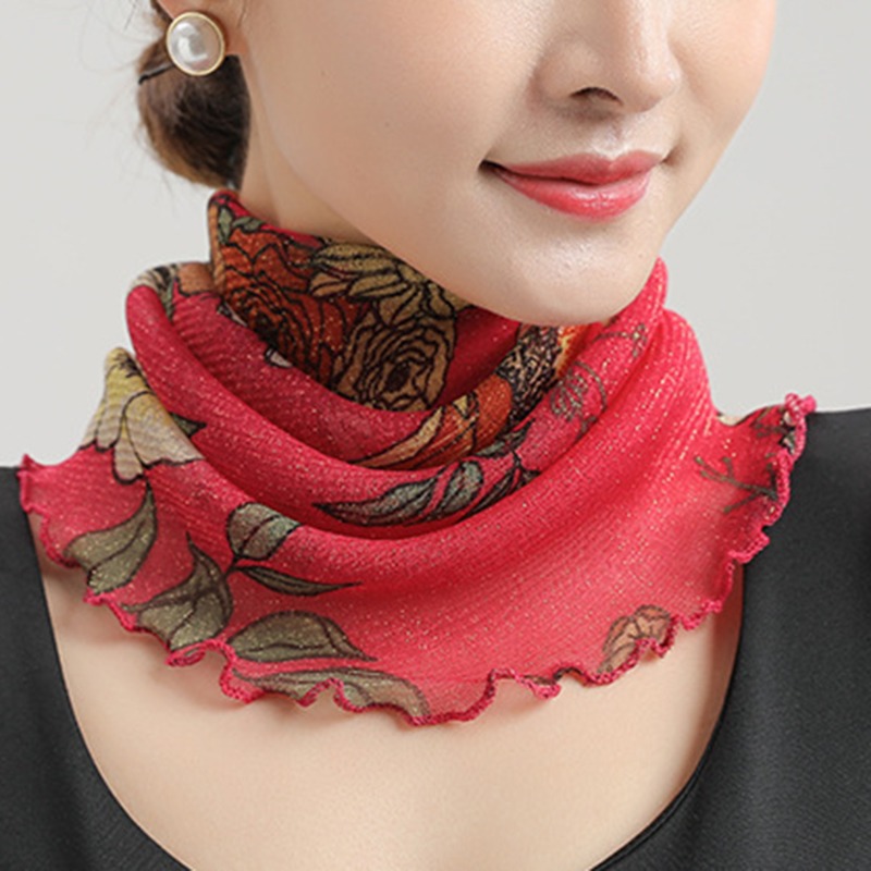 Spring Summer Chiffon Neck Col - Silk Neck Scarf review and price