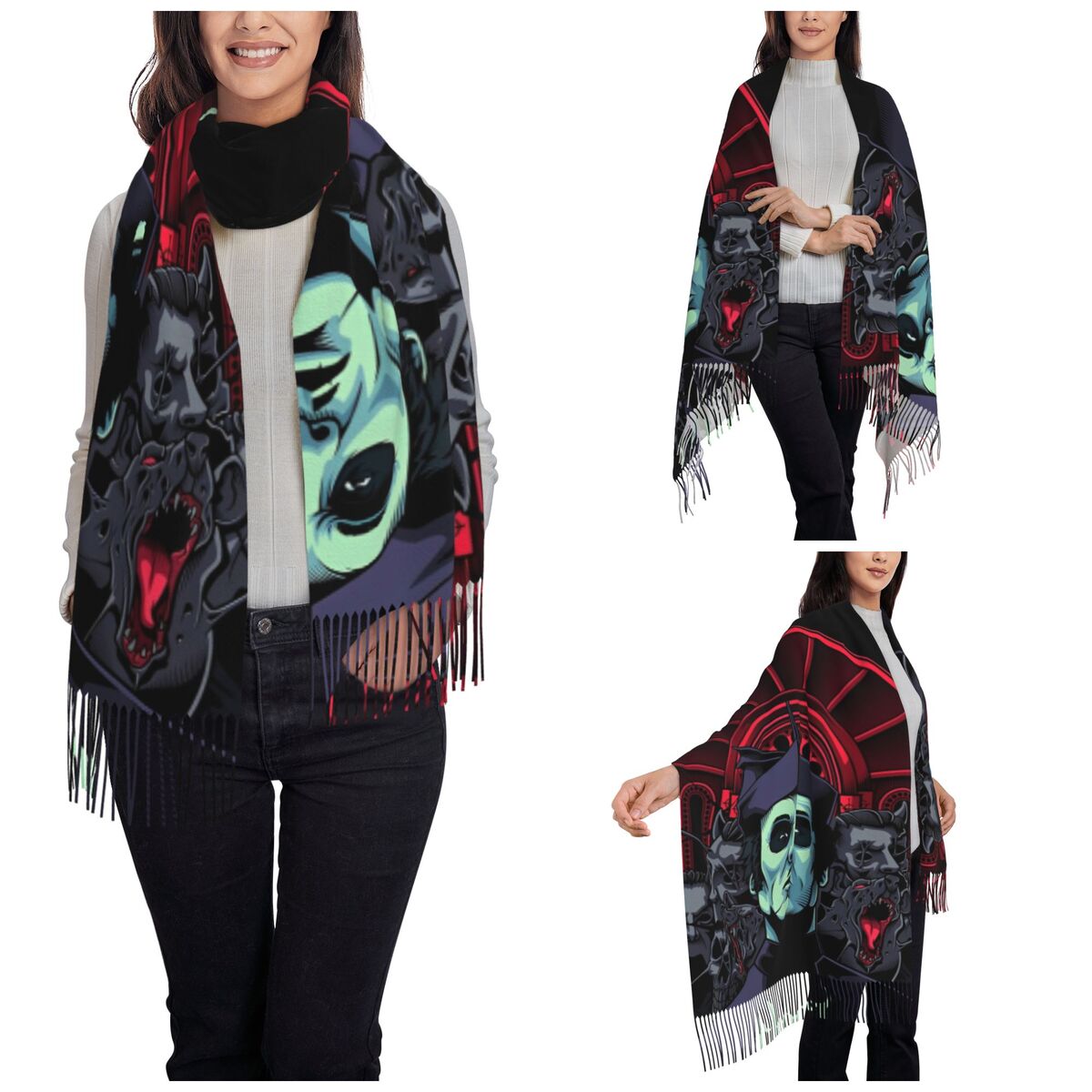 Ghost Band Shawl Wrap for Wome - Pashmina Wrap Large review and price